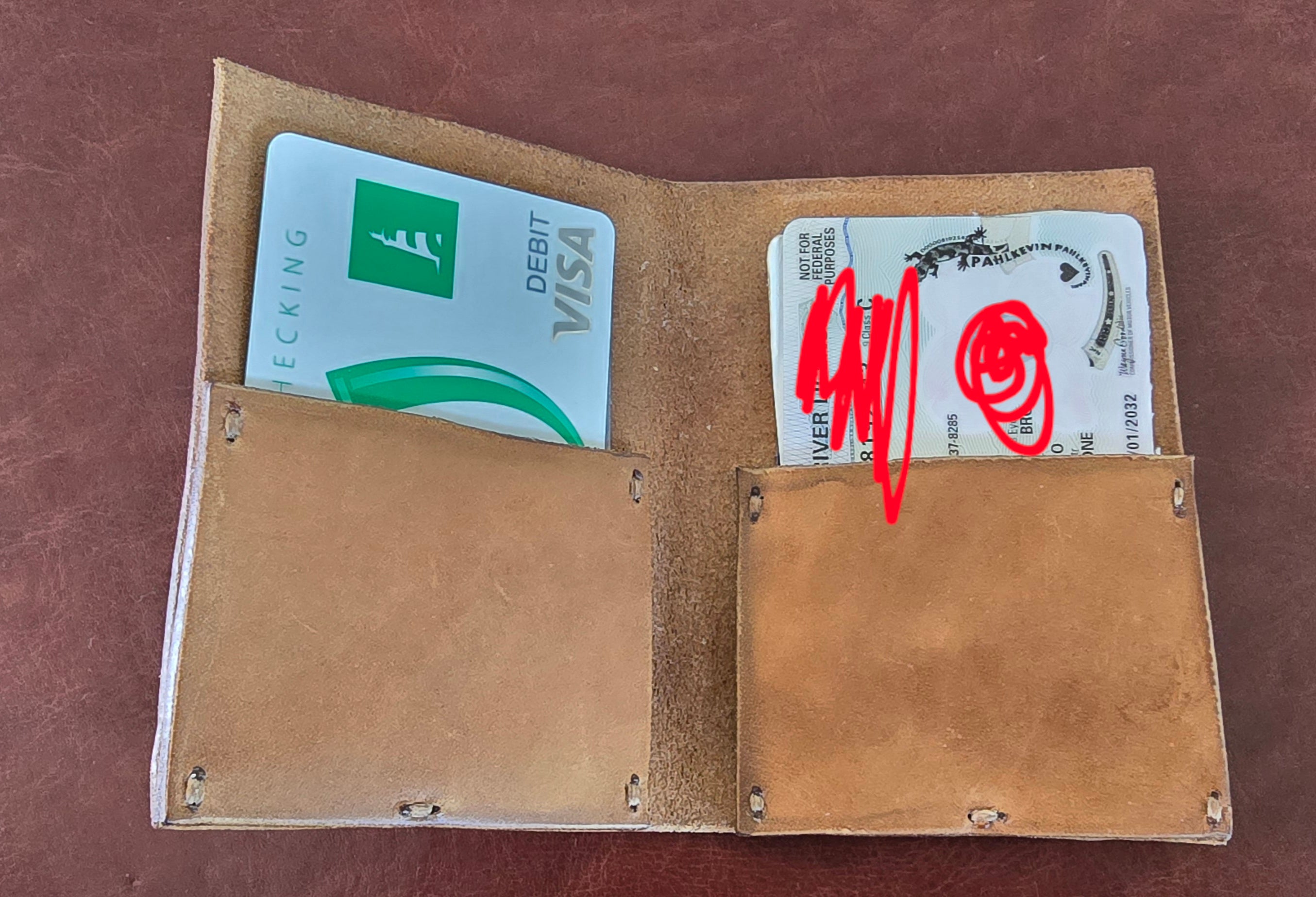 Handcrafted Leather Cardholder Wallet